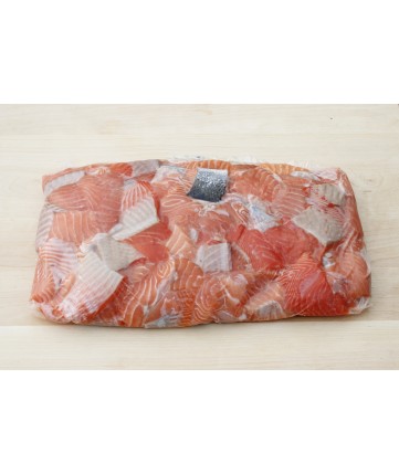 salmon cubes salmon cubes